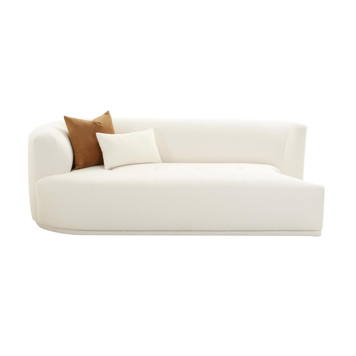 Fickle 82 5 Cream Boucle Modular Loveseat by TOV L68669