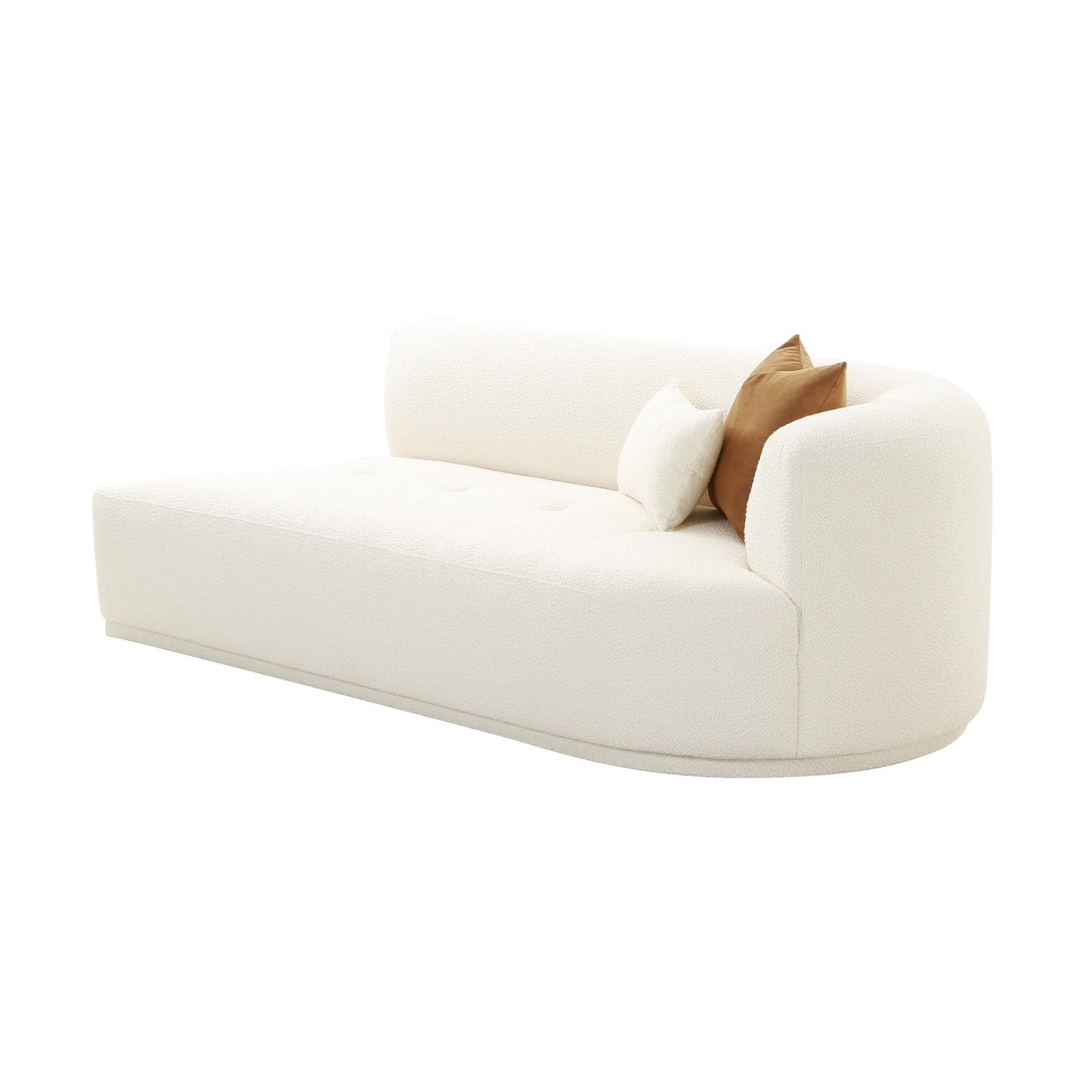 Fickle 82 5 Cream Boucle Modular Loveseat by TOV L68668
