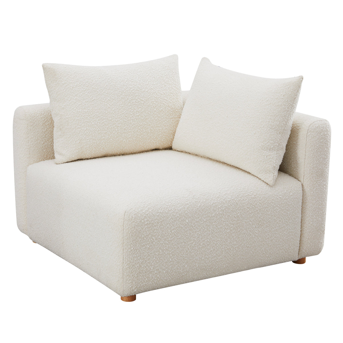 Hangover Cream Performance Boucle Modular Corner Chair by TOV Furniture – photo 3 of 7