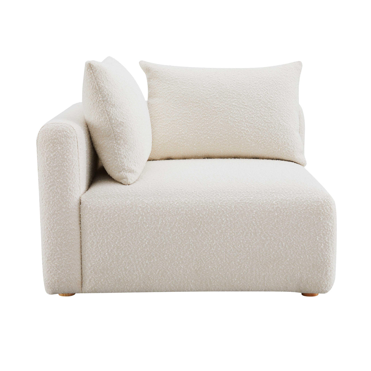 Hangover Cream Performance Boucle Modular Corner Chair by TOV Furniture – photo 4 of 7