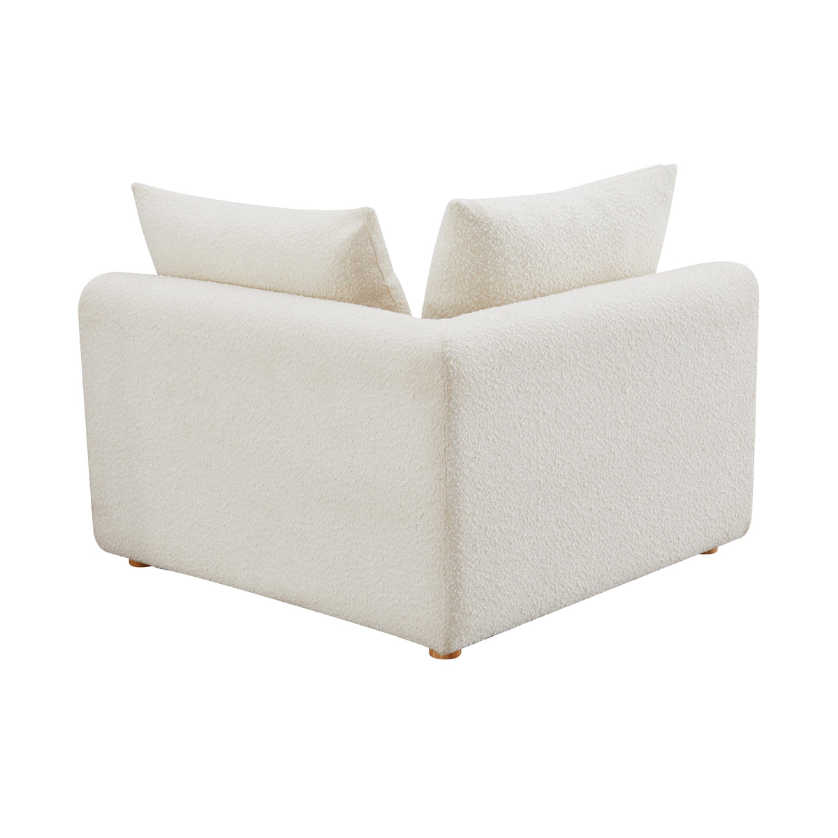 Hangover Cream Performance Boucle Modular Corner Chair by TOV Furniture – photo 6 of 7