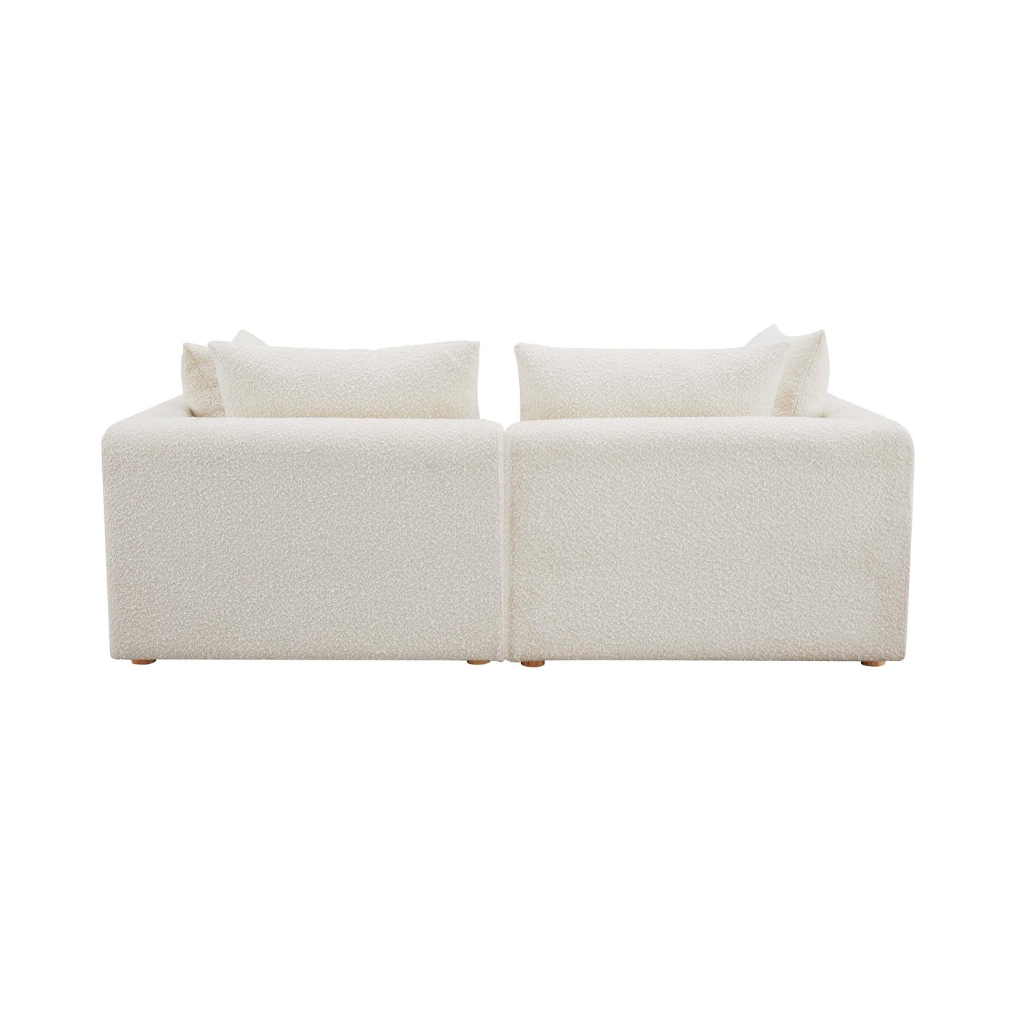 Hangover 81 Cream Boucle Loveseat by TOV L68787 Lo