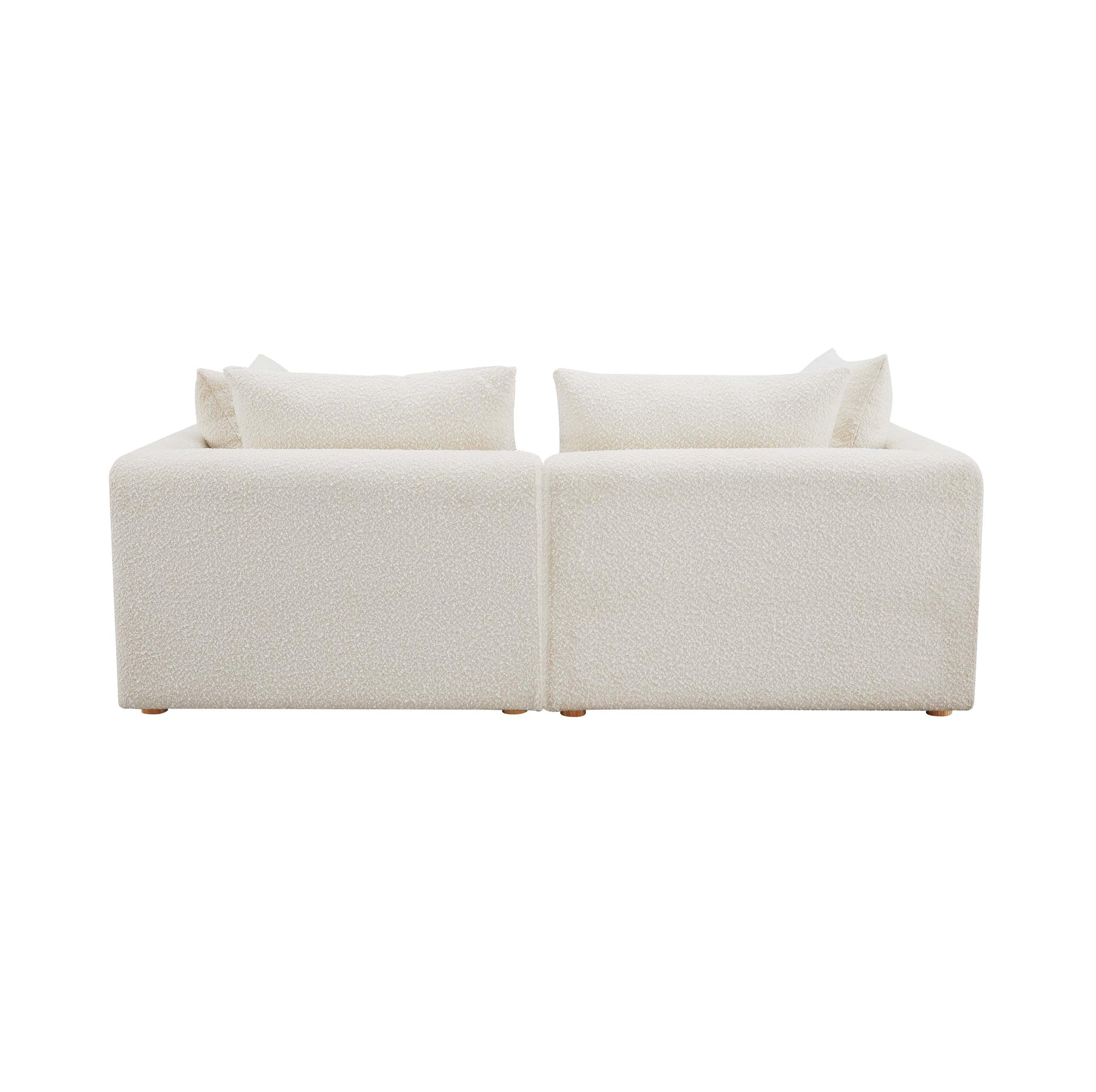 Hangover 81 Cream Boucle Loveseat by TOV L68787 Lo