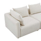 Hangover 5 Piece Cream Boucle Modular L Sectional by TOV L68787 Sec2