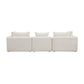 Hangover 112 5 Cream Boucle Sofa by TOV L68787 So