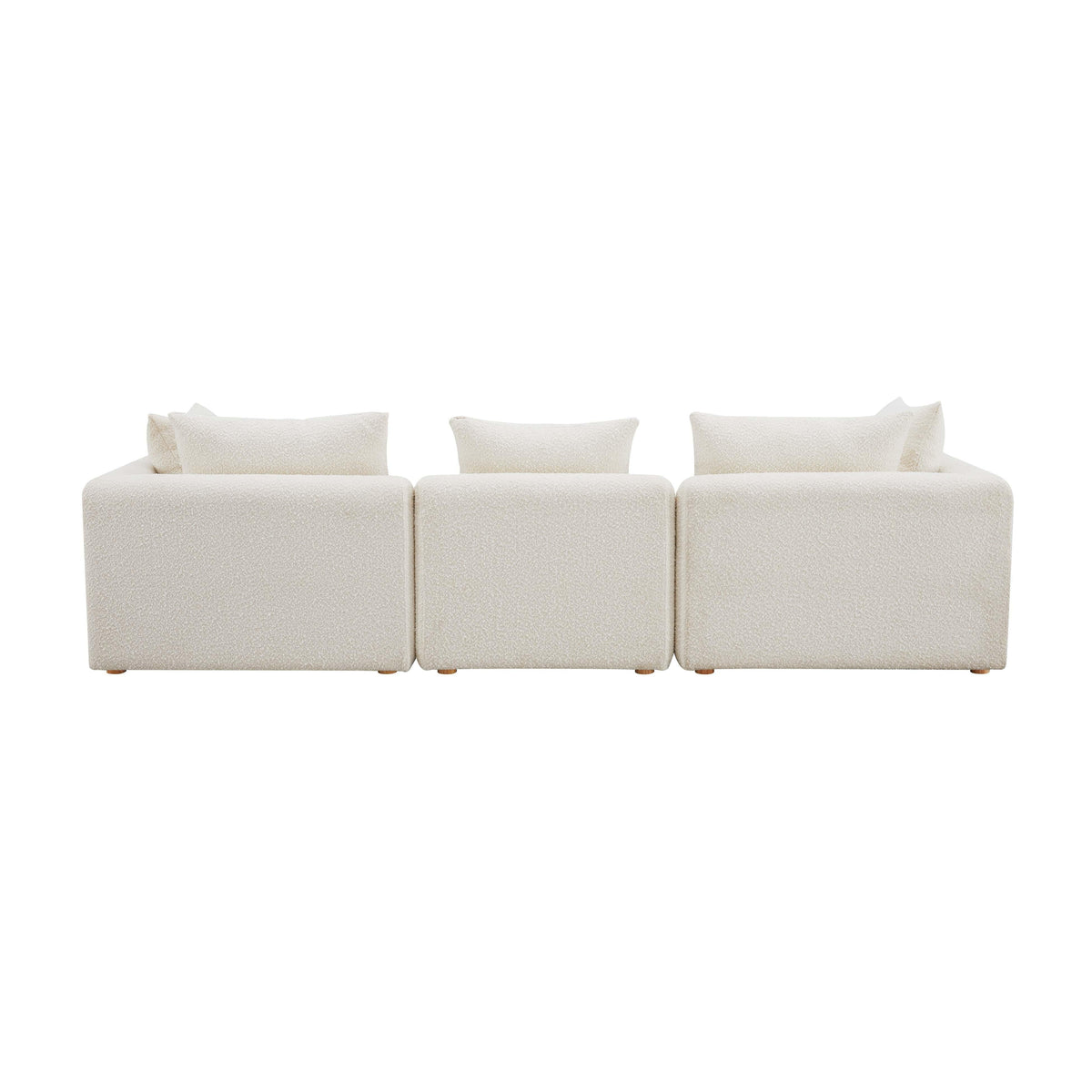 Hangover 112.5" Cream Performance Boucle Sofa by TOV Furniture – photo 5 of 6