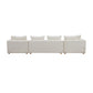 Hangover 145 Cream Boucle Long Sofa by TOV L68787 So1