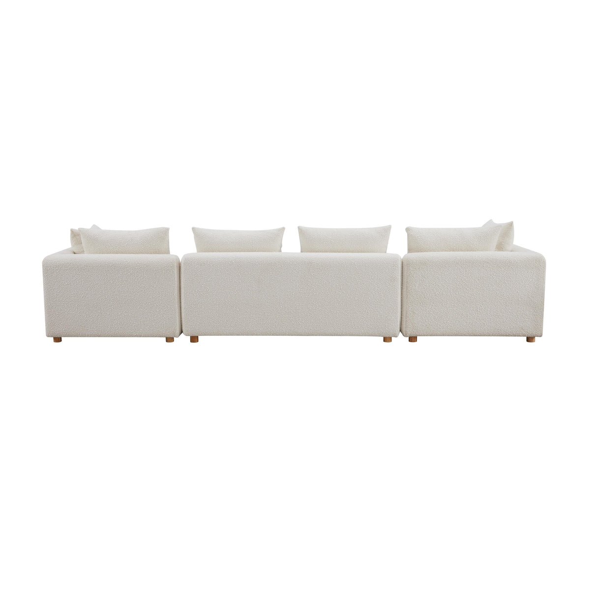 Hangover 145" Cream Performance Boucle Long Sofa by TOV Furniture – photo 5 of 7