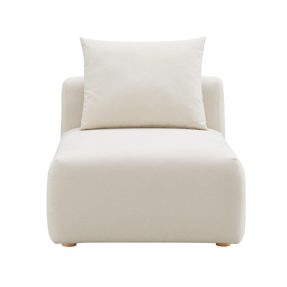 Hangover Cream Performance Linen Modular Armless Chair by TOV Furniture – photo 3 of 5