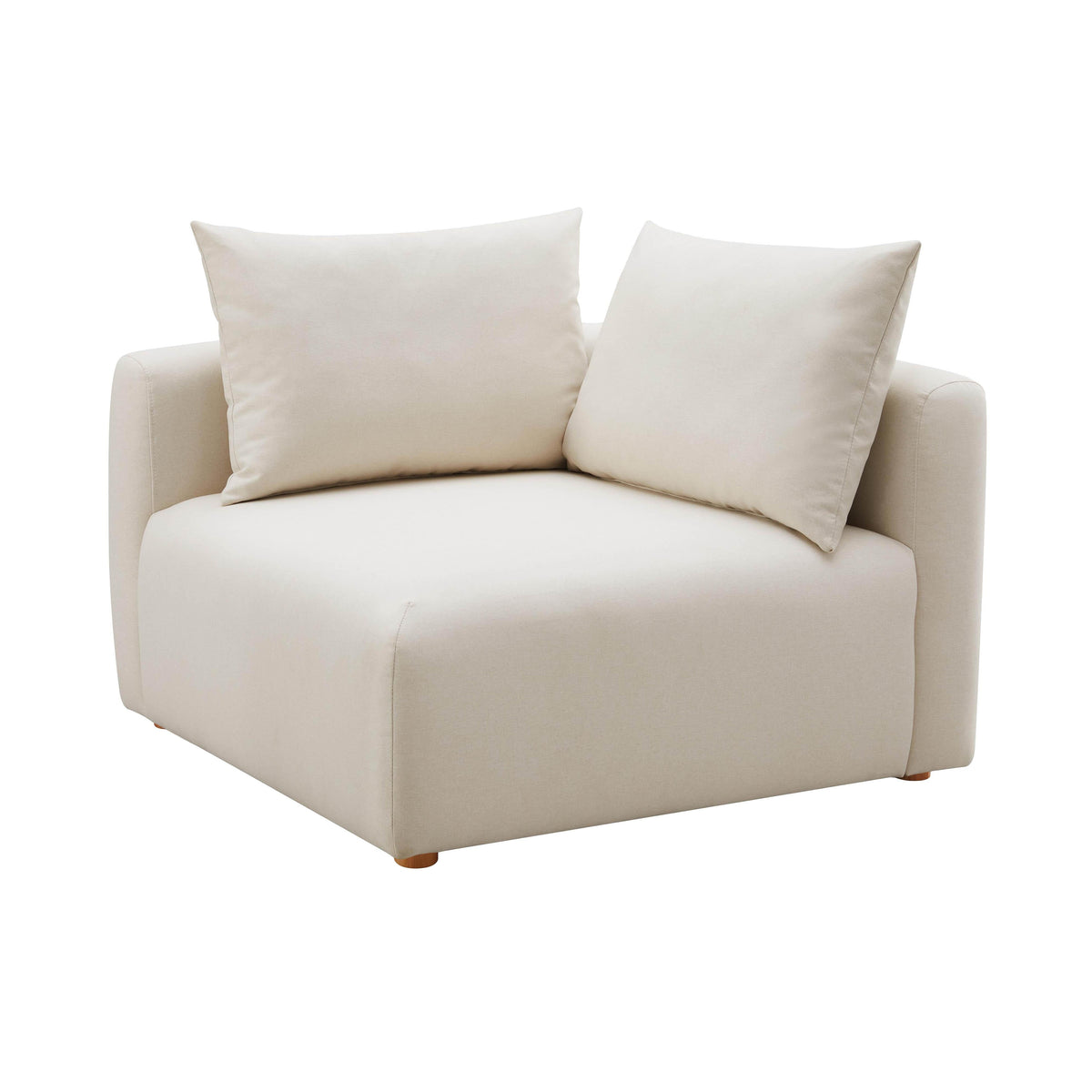 Hangover Cream Performance Linen Modular Corner Chair by TOV Furniture – photo 3 of 8