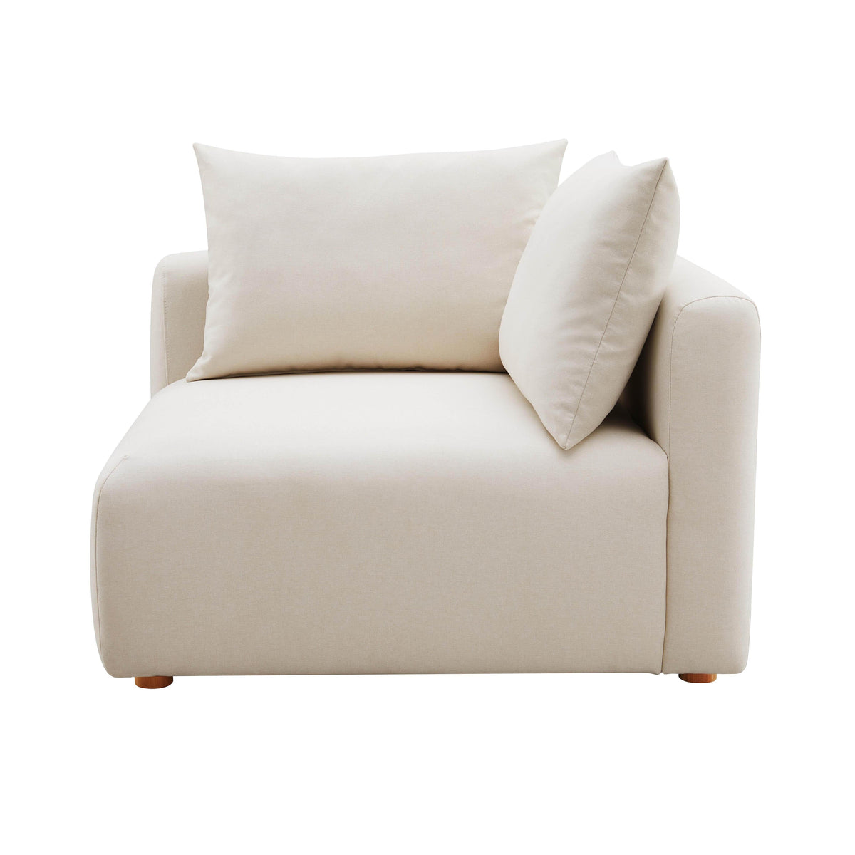 Hangover Cream Performance Linen Modular Corner Chair by TOV Furniture – photo 5 of 8