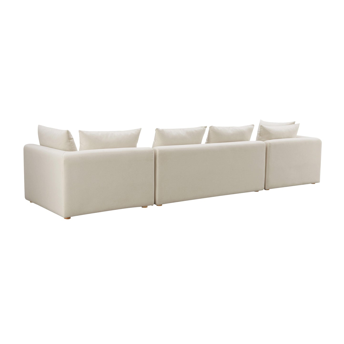 Hangover 145 Cream Performance Linen Long Sofa by TOV L68788 So1