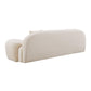 Allegra Cream Velvet Sofa by TOV