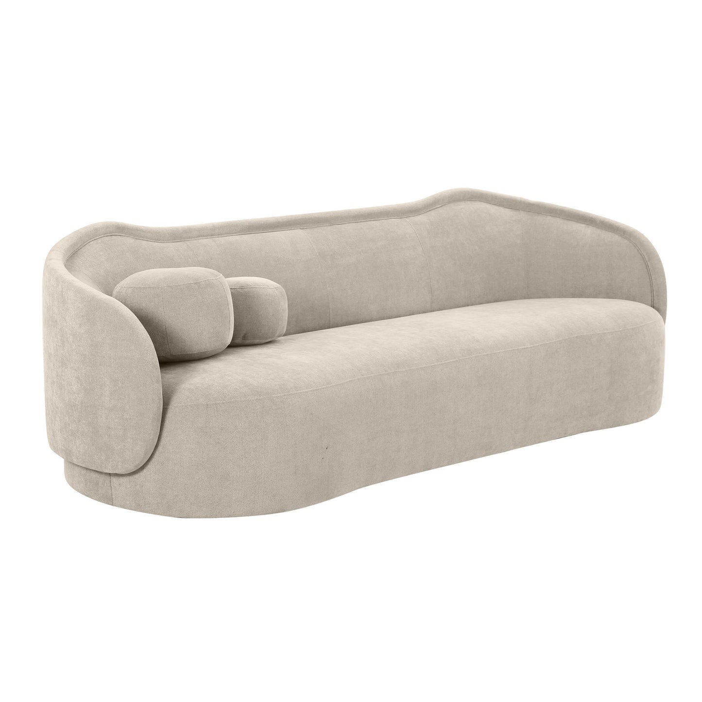 Circe 92 5 Textured Velvet Sofa by TOV L68841