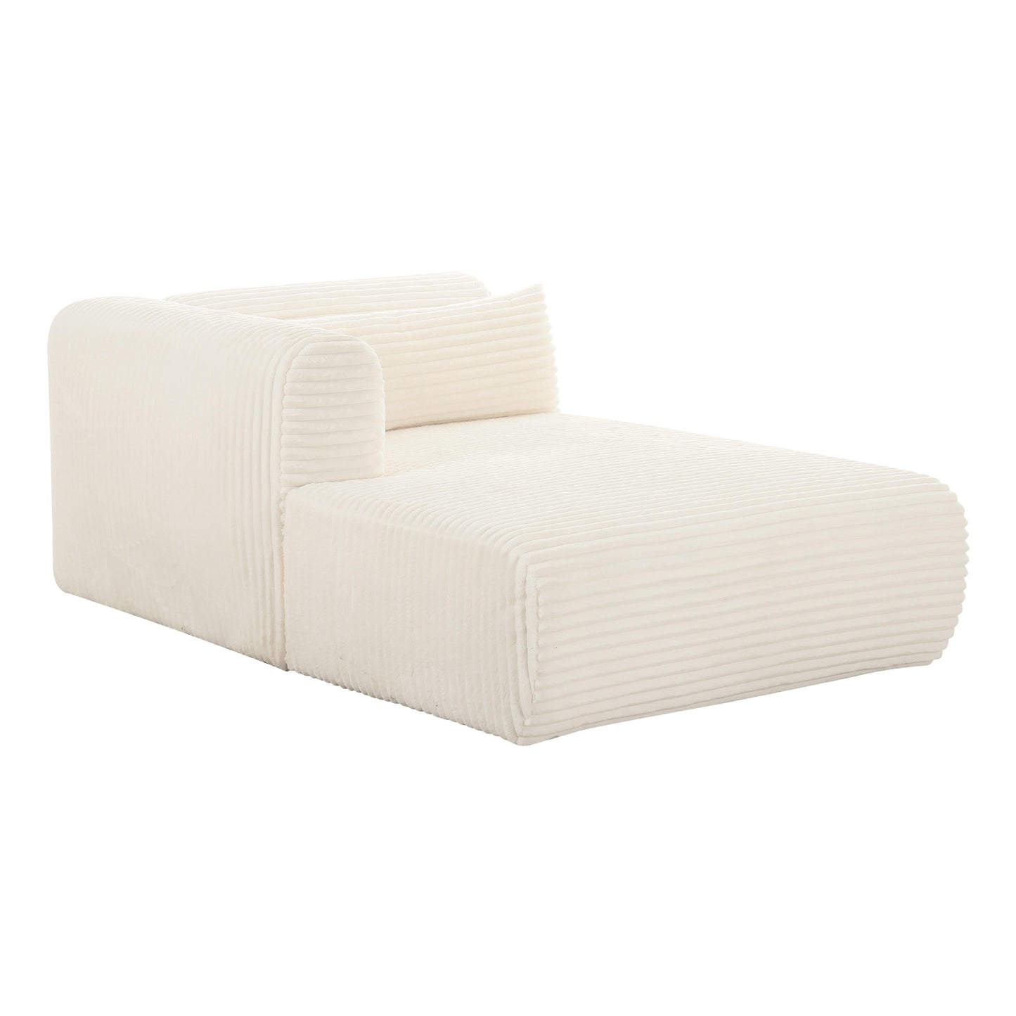 Tarra 71 Fluffy Oversized Corduroy Modular Chaise by TOV L68879