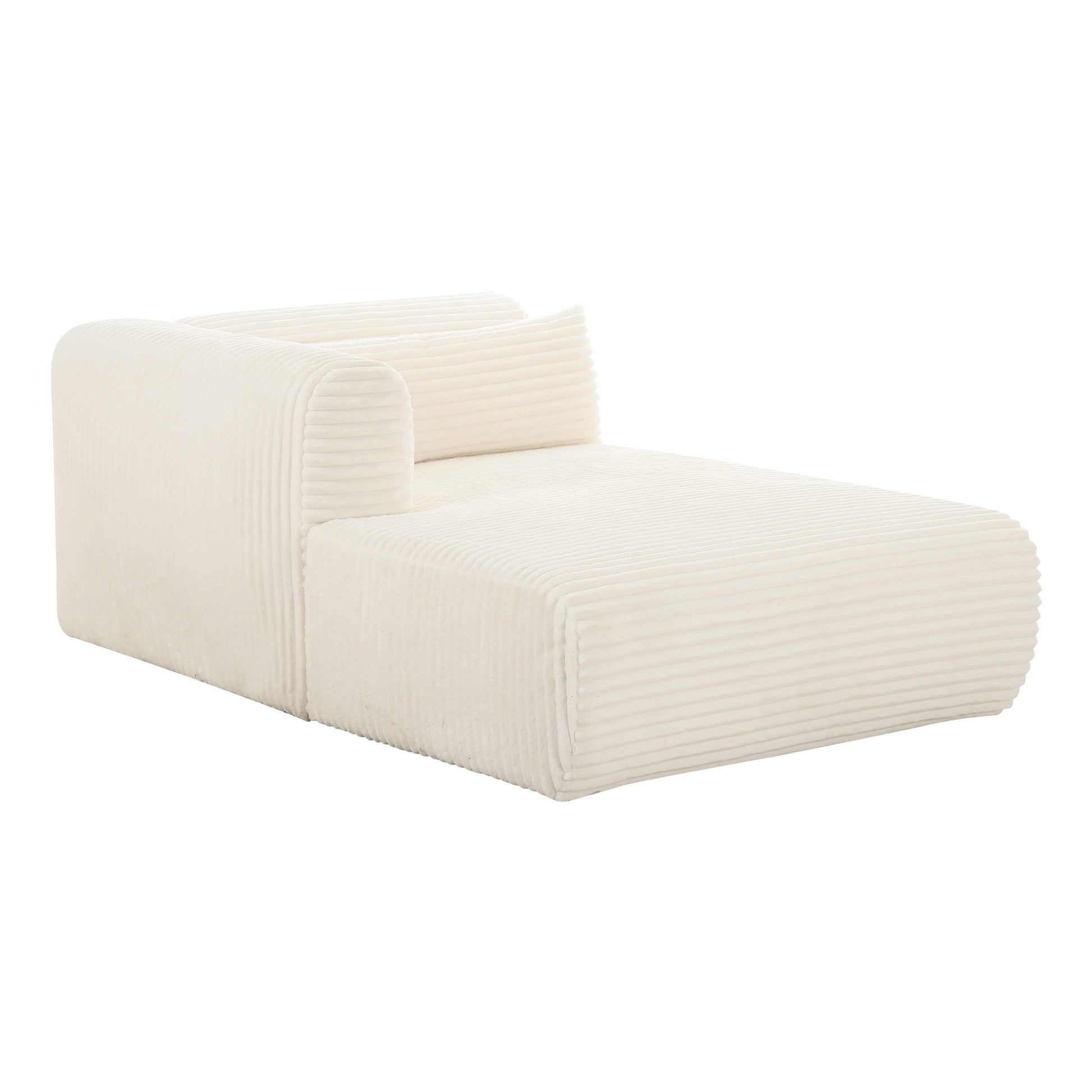 Tarra 71 Fluffy Oversized Corduroy Modular Chaise by TOV L68879