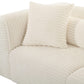 Tarra 86 Fluffy Oversized Corduroy Modular Loveseat by TOV L69013