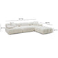 Calliope 4 Piece Vegan Shearling Modular Sectional by TOV L68922 Sec