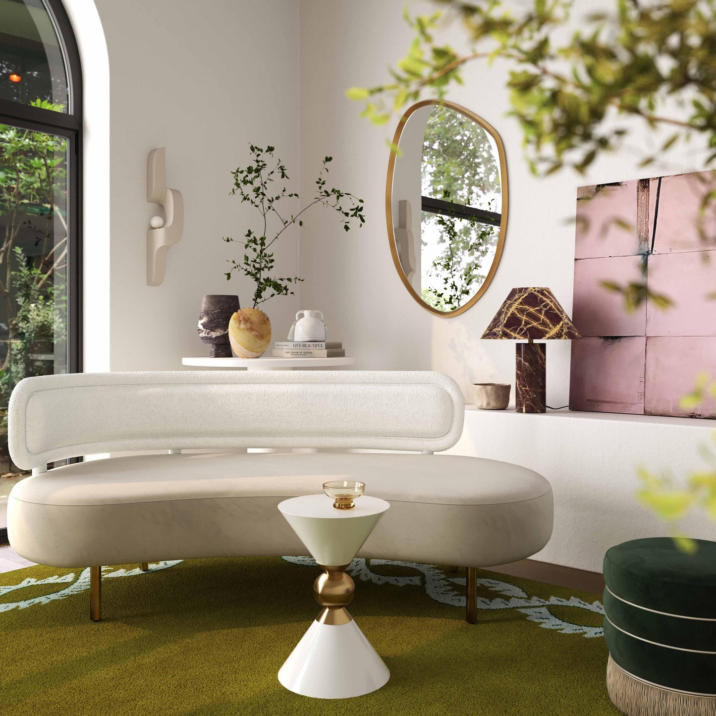 Tischa 70 Upholstered Sofa by TOV L54317