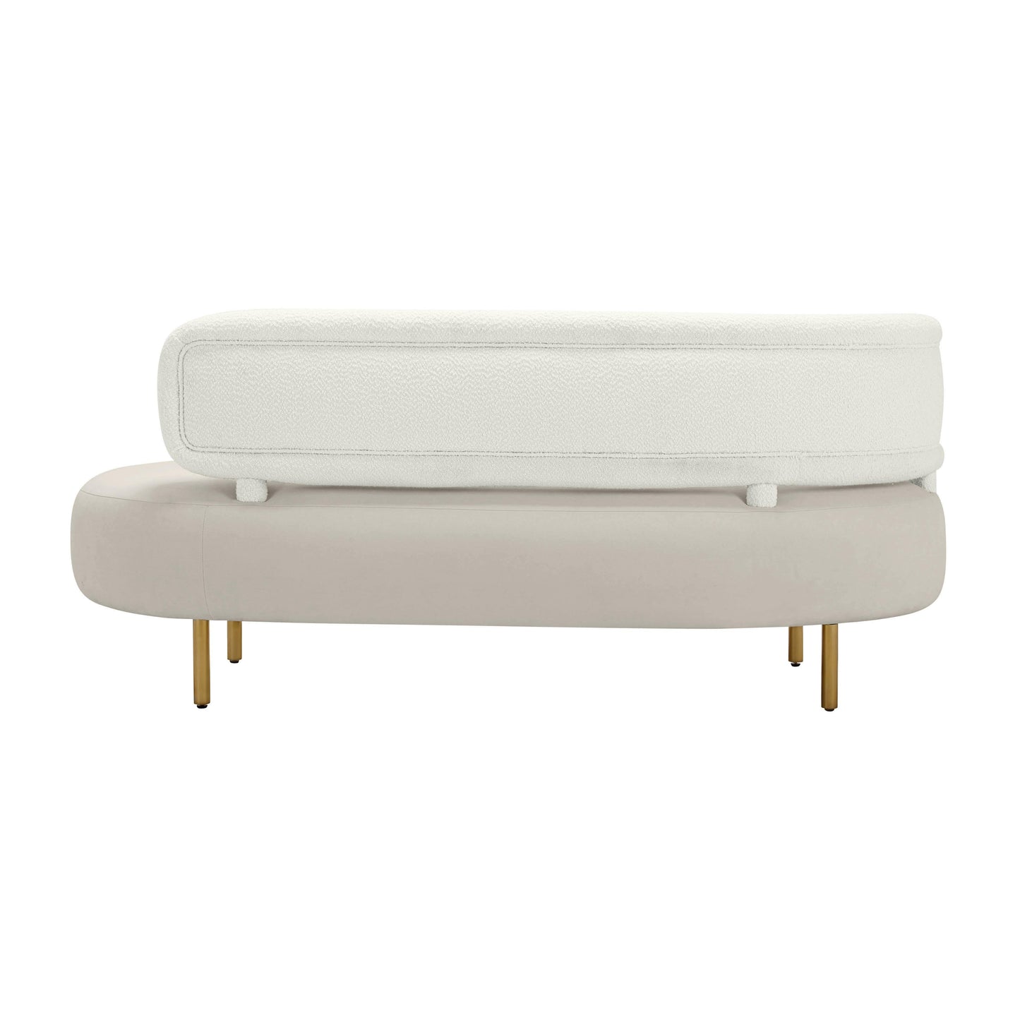 Tischa 70" Performance Fabric Sofa Cream, Grey by Tov Furniture
