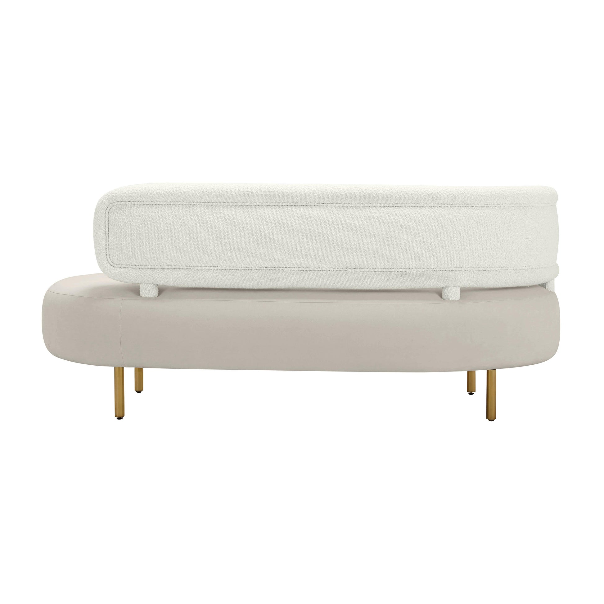 Tischa 70" Performance Fabric Sofa Cream, Grey by Tov Furniture