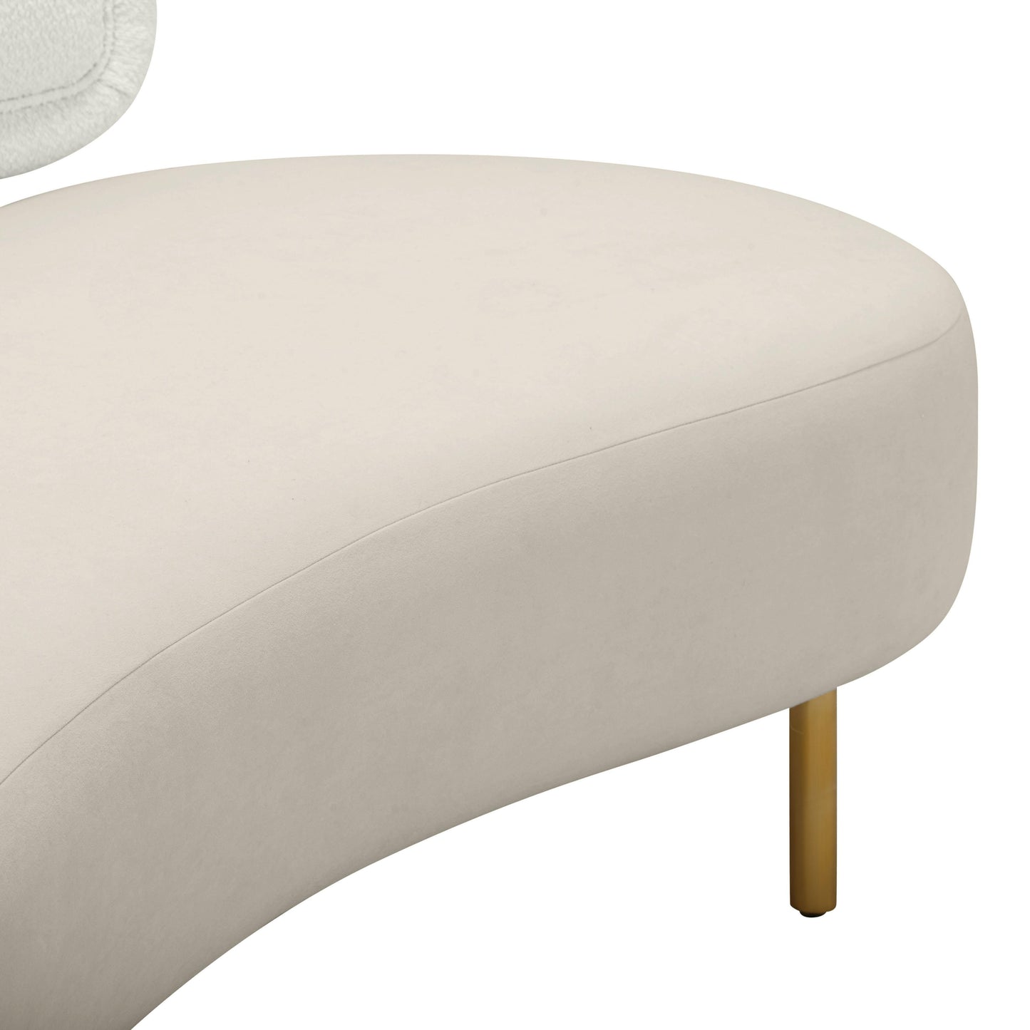 Tischa 70" Performance Fabric Sofa Cream, Grey by Tov Furniture
