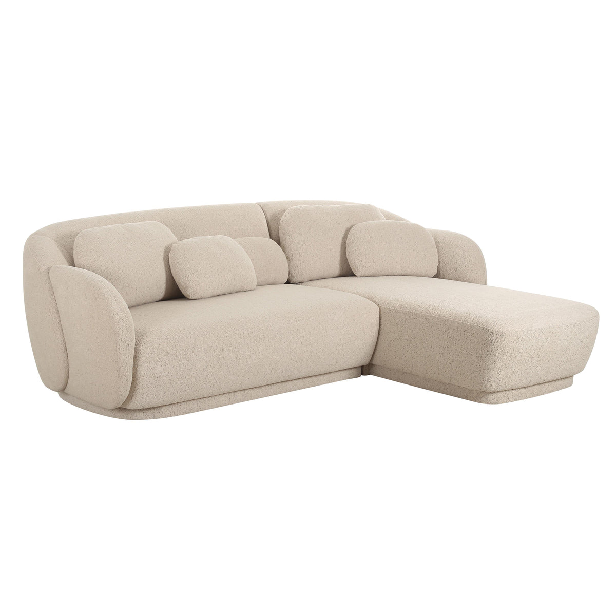 Misty Cream Performance Boucle Sectional - RAF by TOV Furniture – photo 1 of 7