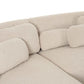 Misty 2 Piece Cream Boucle L Shaped Sectional by TOV L68957 Sec