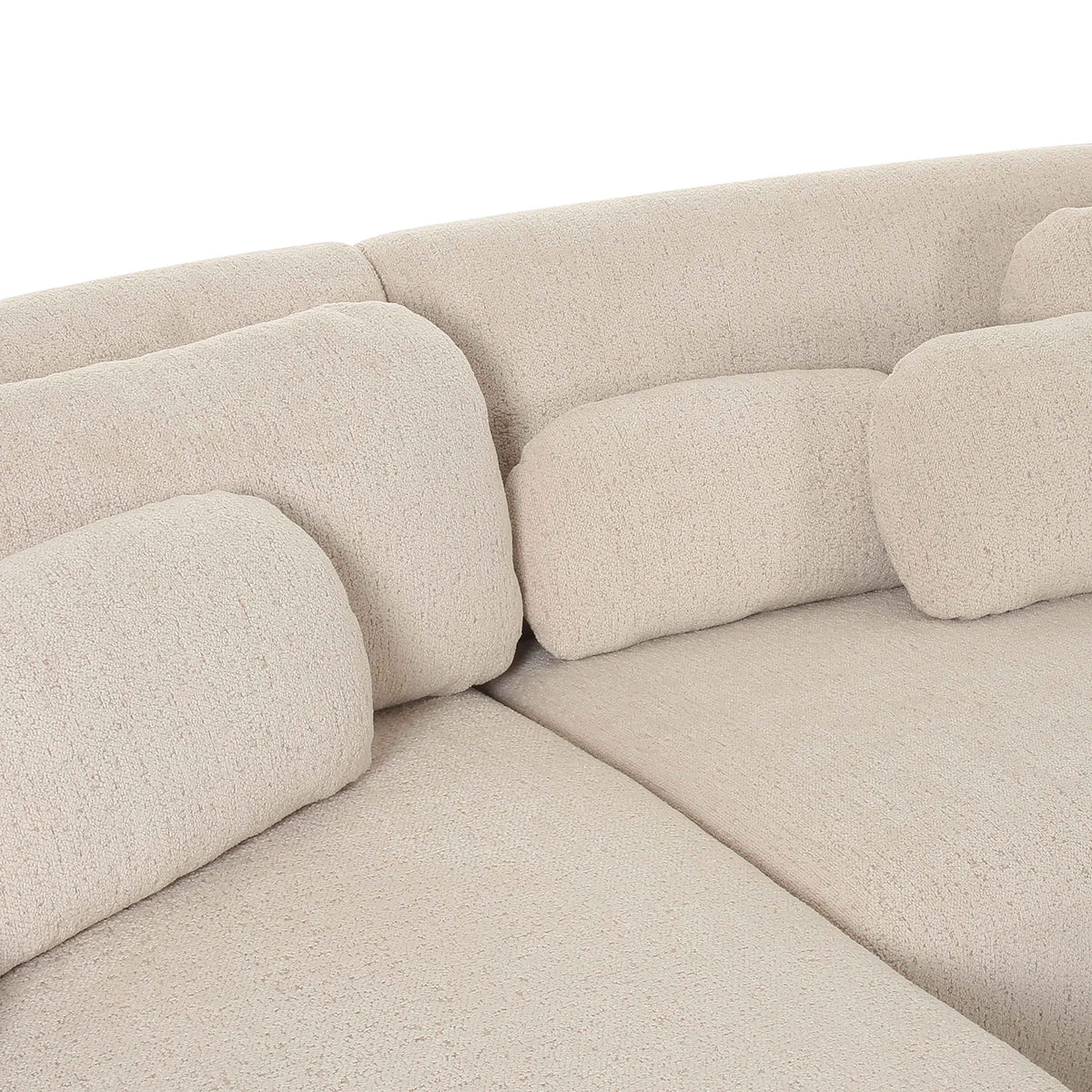 Misty Cream Performance Boucle Sectional - LAF by TOV Furniture – photo 6 of 7