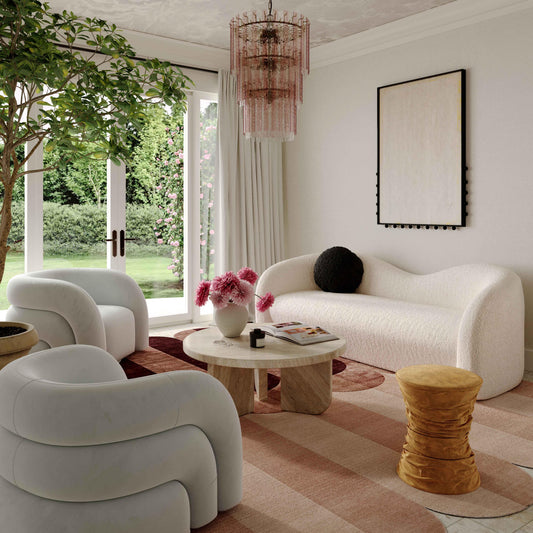 Leonie 84" Beige Faux Shearling Sofa by TOV Furniture – photo 2 of 7