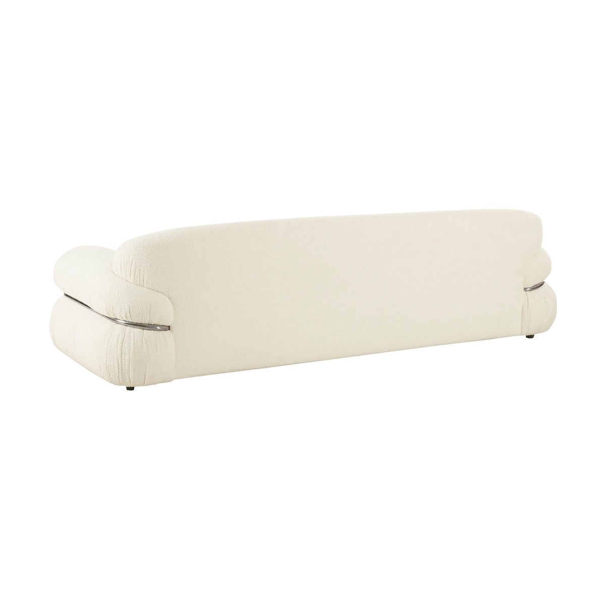 Leyla 98" Cream Performance Boucle Sofa by TOV Furniture – photo 4 of 6
