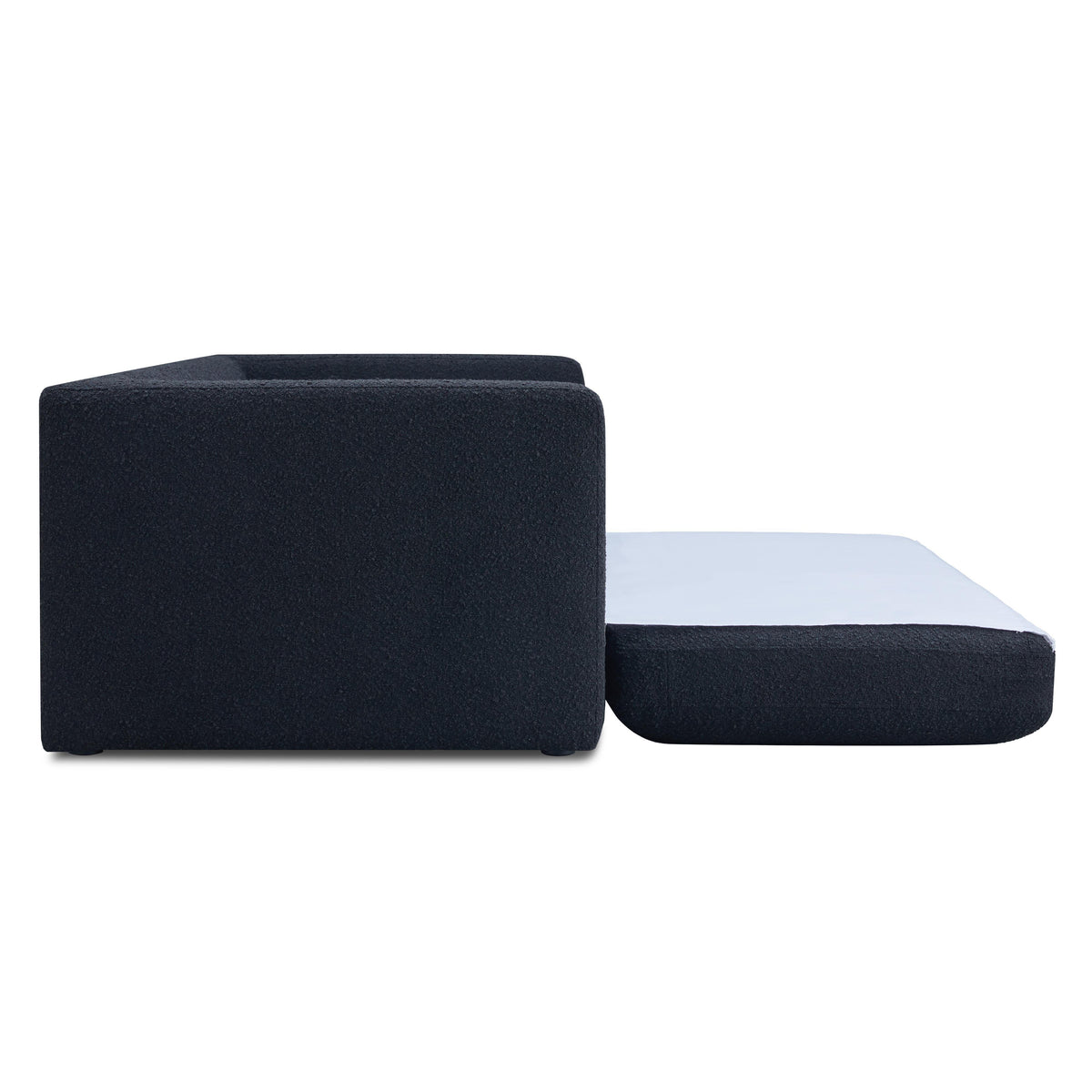 Ryan Black Boucle Sleeper Sofa by TOV Furniture – photo 5 of 10