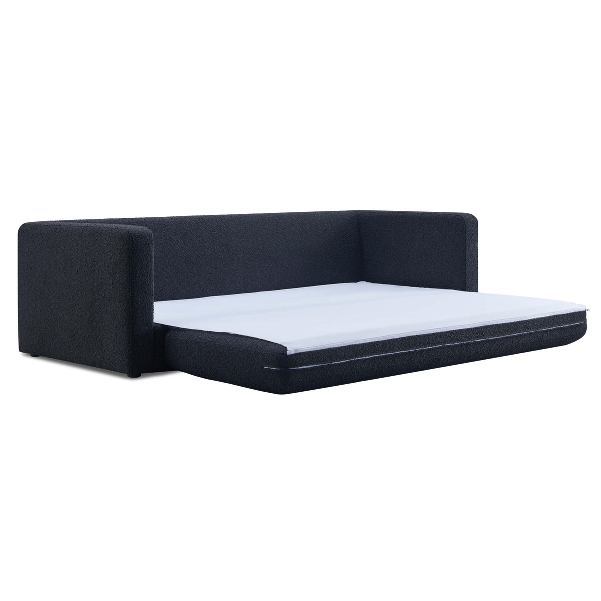 Ryan Black Boucle Sleeper Sofa by TOV Furniture – photo 7 of 10