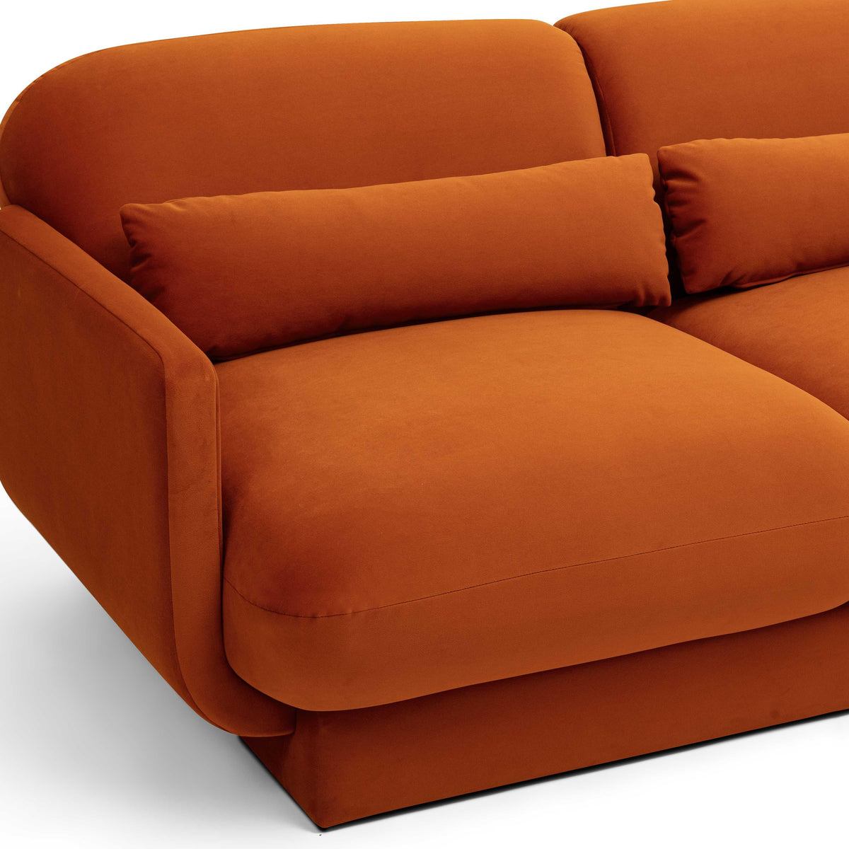 Azalea Rust Orange Performance Velvet Sofa by TOV Furniture – photo 5 of 7