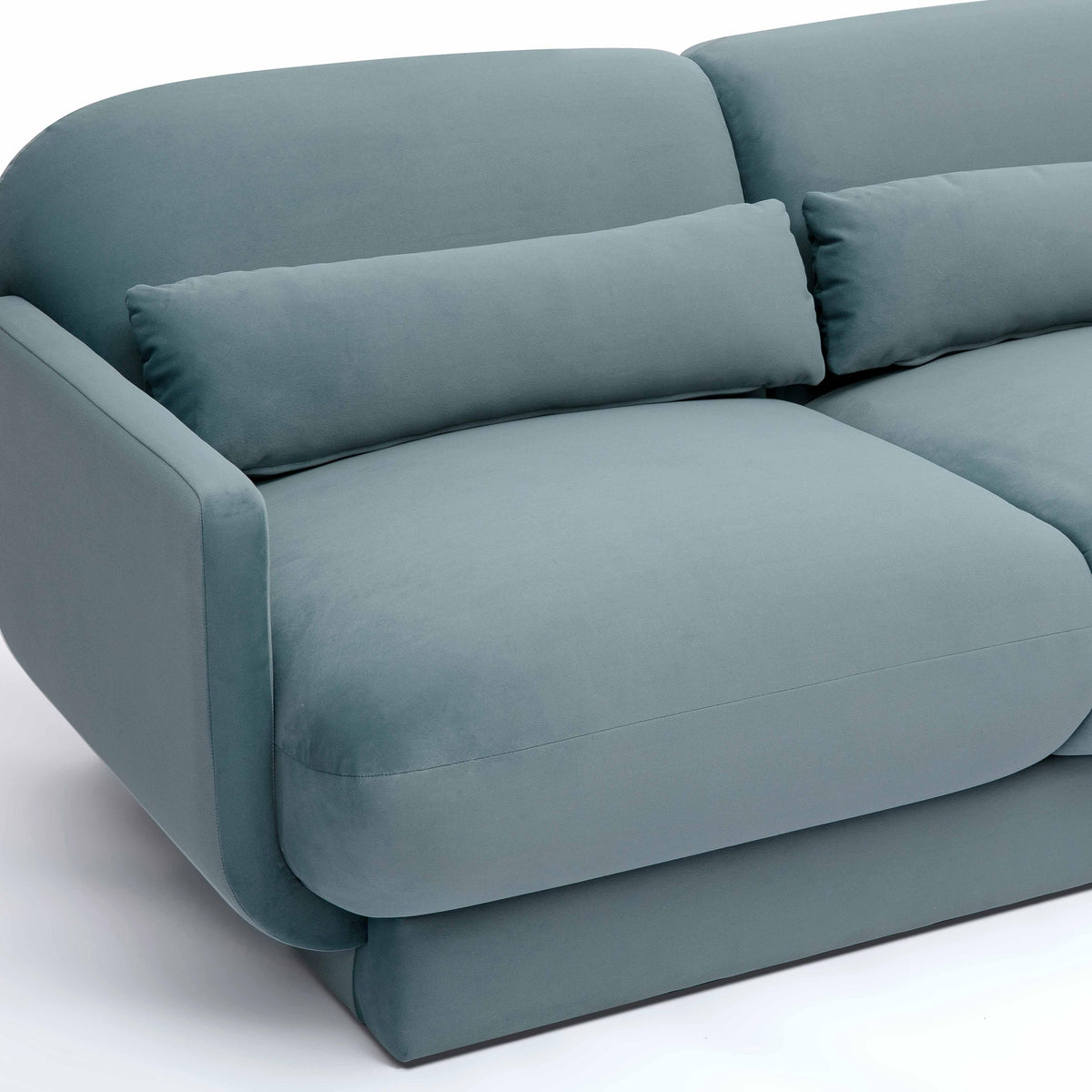 Azalea Powder Blue Performance Velvet Sofa by TOV Furniture – photo 5 of 7