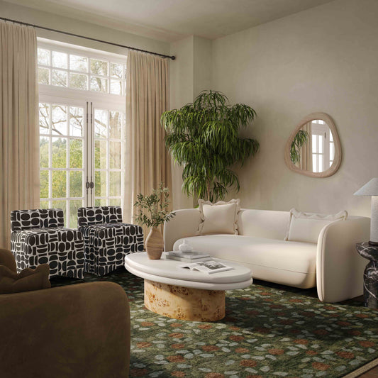 Lou 91" Sandstone Textured Performance Fabric Sofa by TOV Furniture – photo 2 of 7
