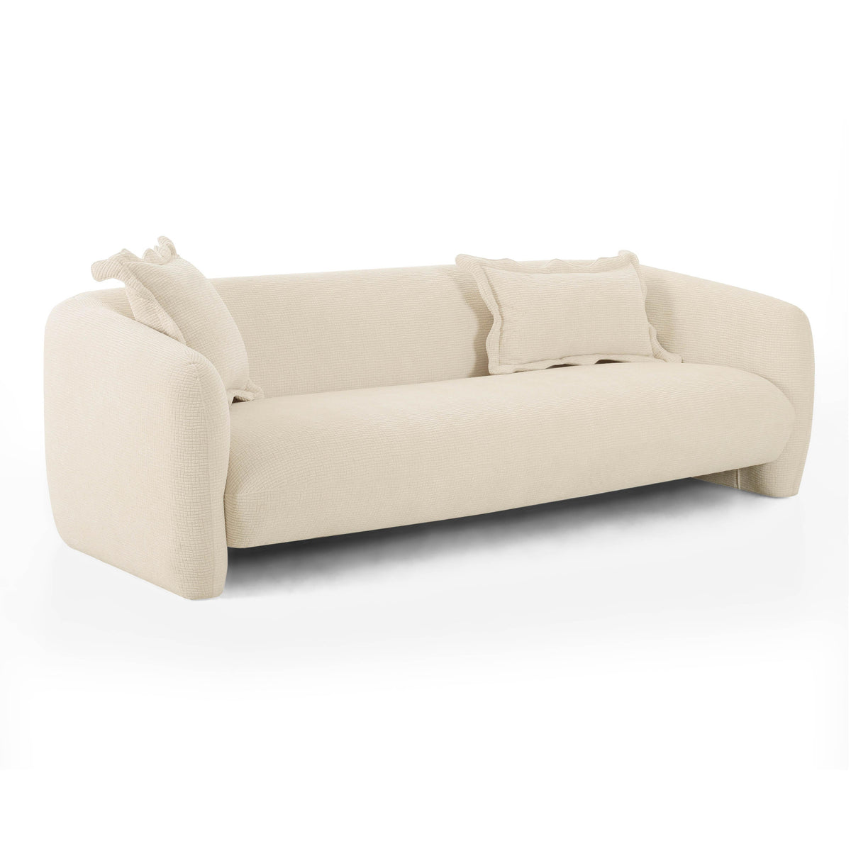 Lou 91" Sandstone Textured Performance Fabric Sofa by TOV Furniture – photo 1 of 7