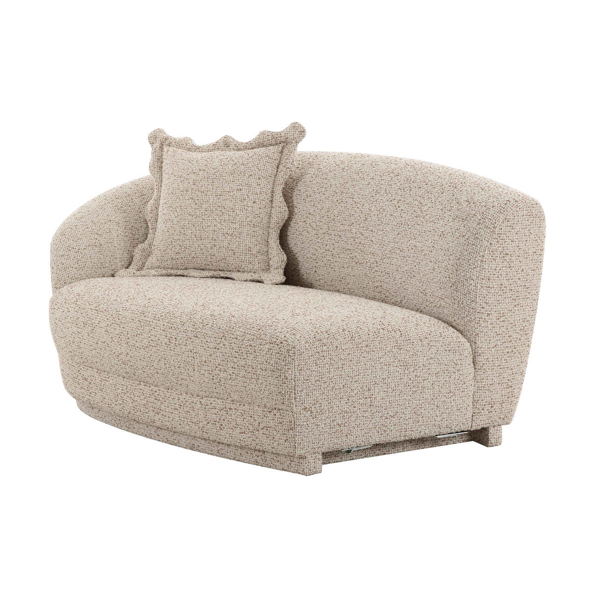 Marion Two-Tone Textured Performance Boucle Loveseat - LAF by TOV Furniture – photo 1 of 6
