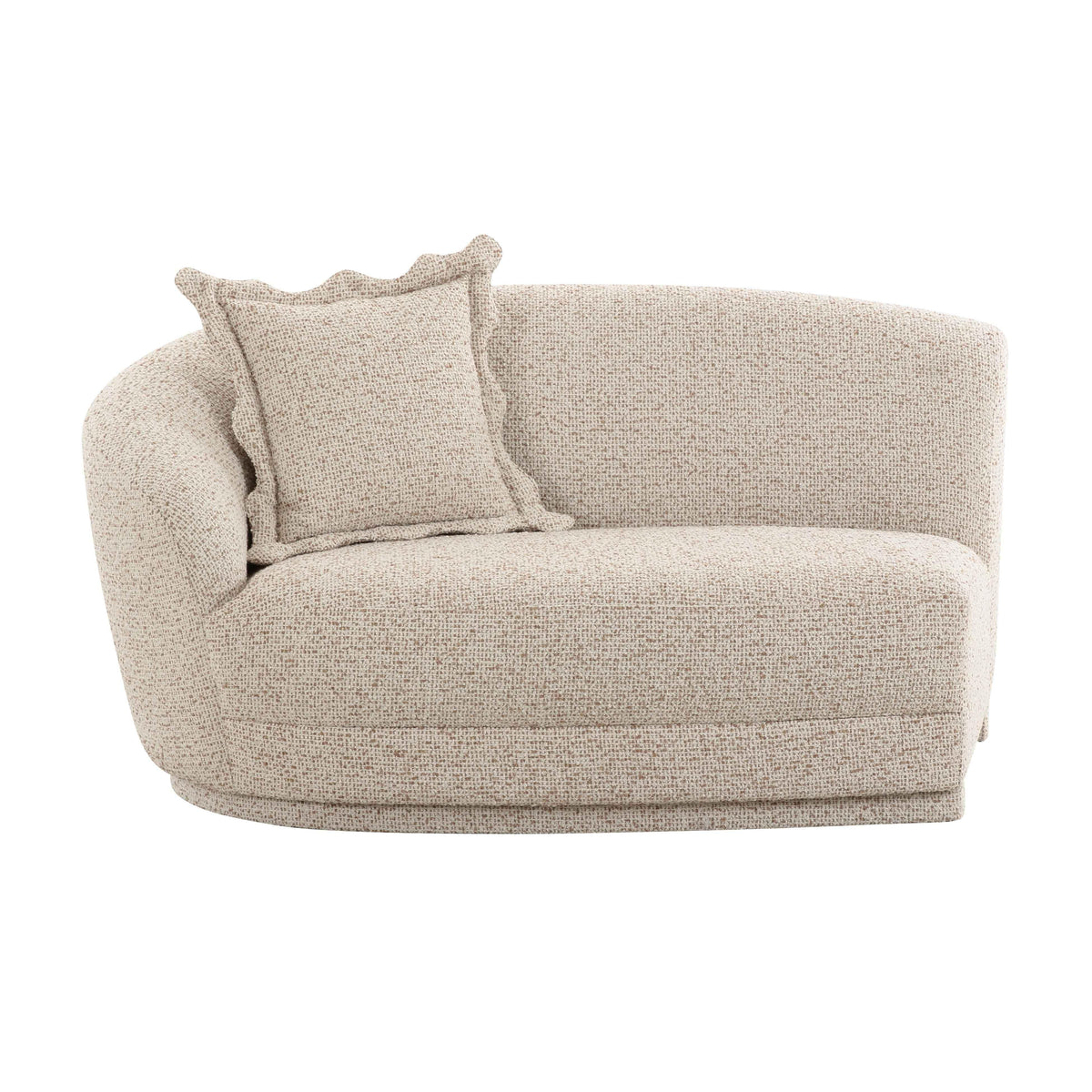 Marion Two-Tone Textured Performance Boucle Loveseat - LAF by TOV Furniture – photo 3 of 6