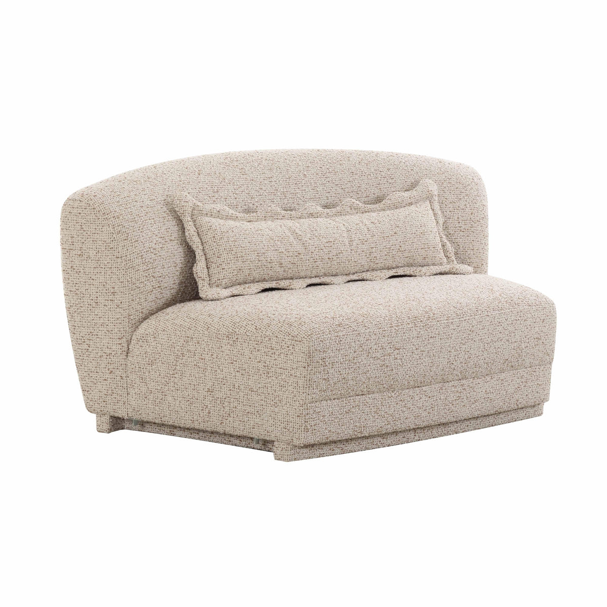 Marion 63" Two-Tone Textured Performance Boucle Armless Loveseat by TOV Furniture – photo 1 of 6