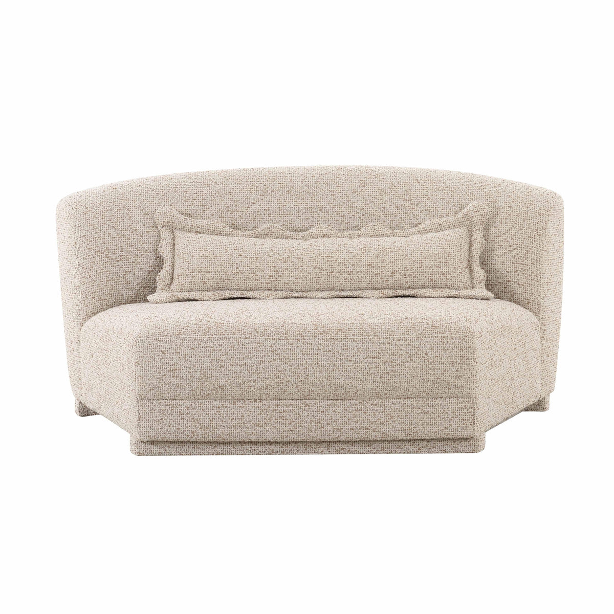 Marion 63" Two-Tone Textured Performance Boucle Armless Loveseat by TOV Furniture – photo 3 of 6