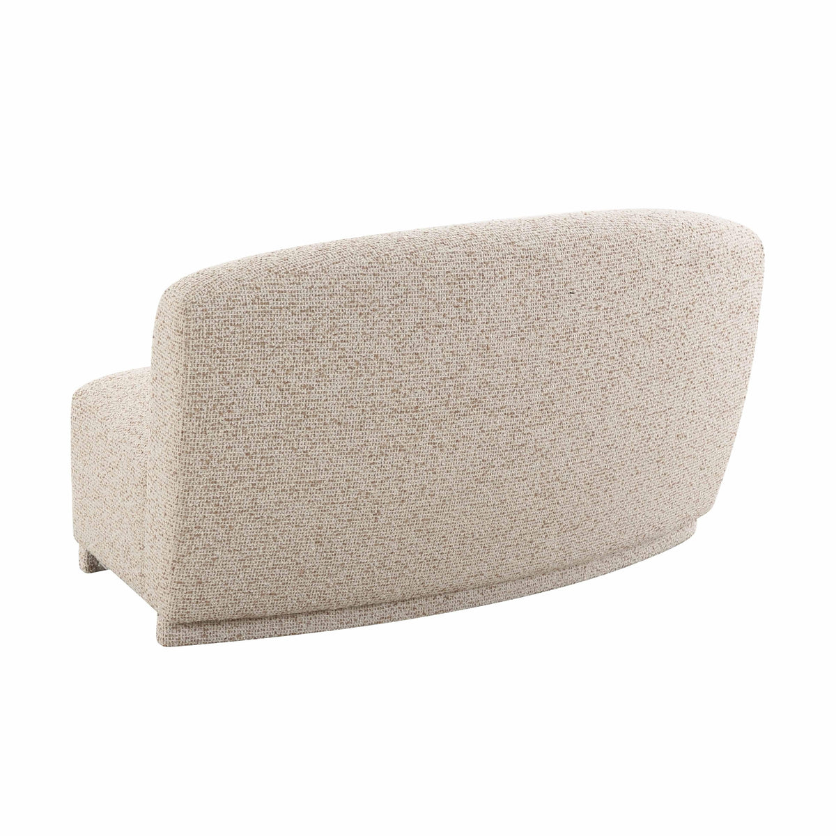 Marion 63" Two-Tone Textured Performance Boucle Armless Loveseat by TOV Furniture – photo 4 of 6