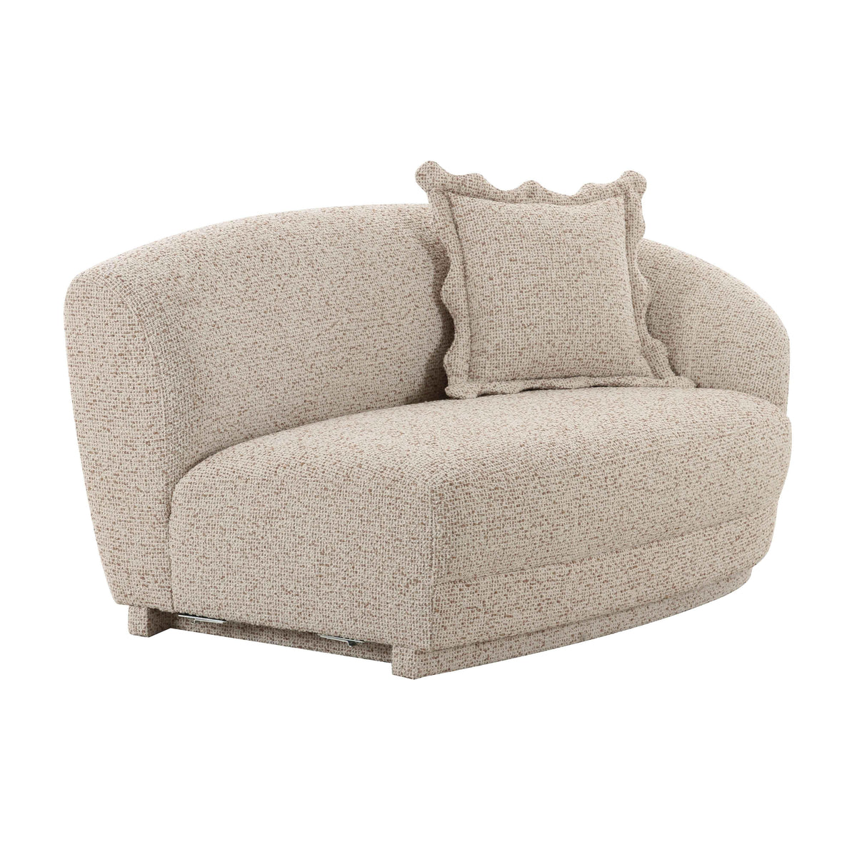 Marion Two-Tone Textured Performance Boucle Loveseat - RAF by TOV Furniture – photo 1 of 6
