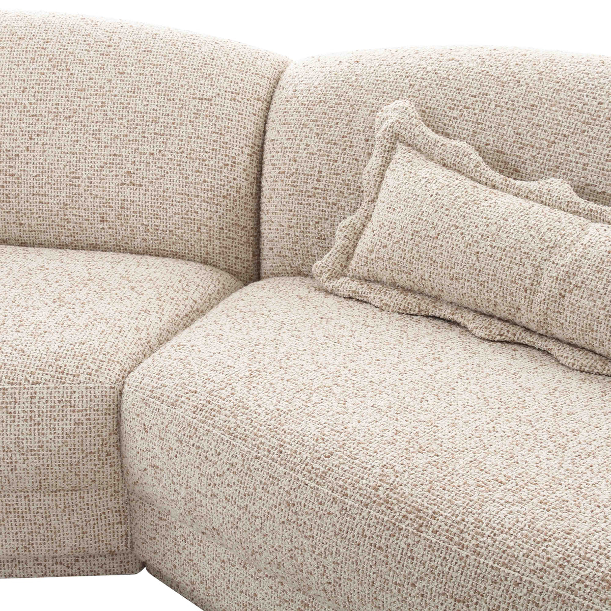 Marion 3-Piece Two-Tone Textured Performance Boucle Sectional by TOV Furniture – photo 5 of 6