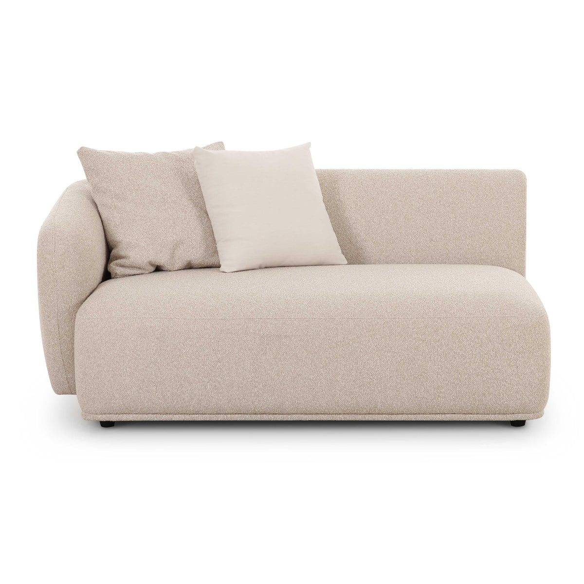 Sylvie Cream Performance Boucle Left Arm Chair 2-Seater by TOV Furniture – photo 1 of 6