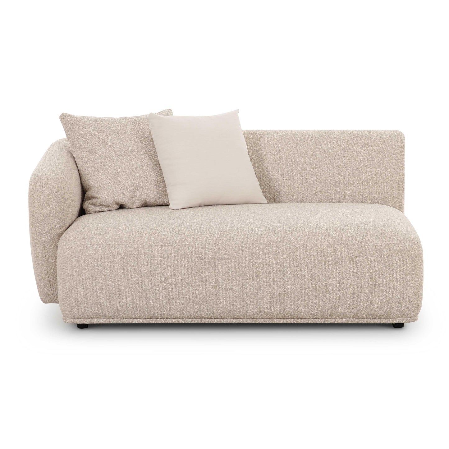 Sylvie 59 Cream Boucle Arm Loveseat by TOV L69094 Raf