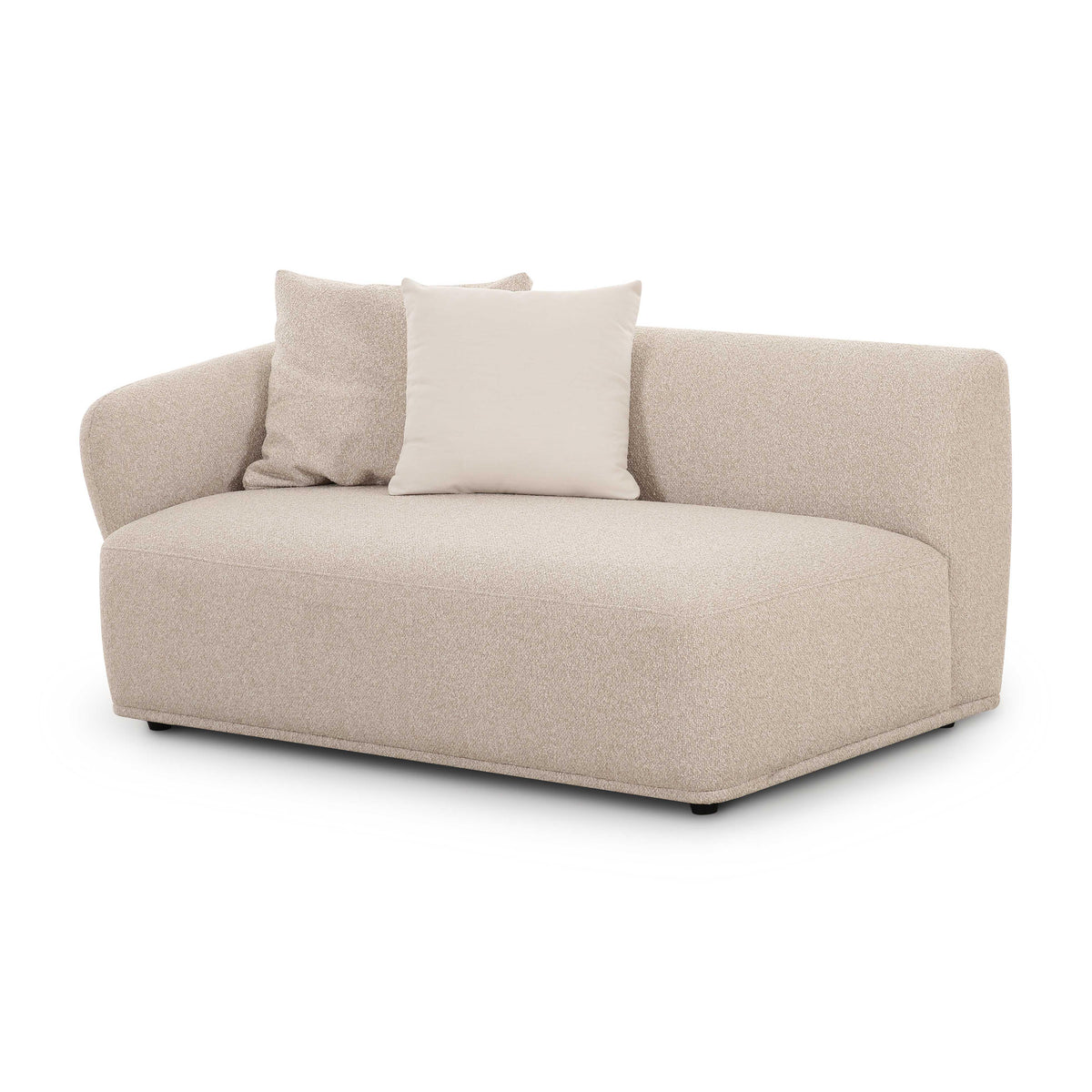 Sylvie Cream Performance Boucle Left Arm Chair 2-Seater by TOV Furniture – photo 2 of 6