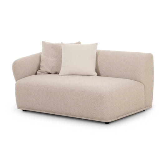 Sylvie Cream Performance Boucle Left Arm Chair 2-Seater by TOV Furniture – photo 2 of 6