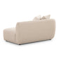 Sylvie 59 Cream Boucle Arm Loveseat by TOV L69094 Raf