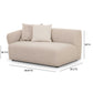 Sylvie 59 Cream Boucle Arm Loveseat by TOV L69094 Raf